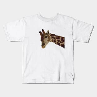 Zoo Animal Giraffe Portrait Kids T-Shirt